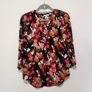 Multi-colored Long Sleeve Blouse | VanHeusen